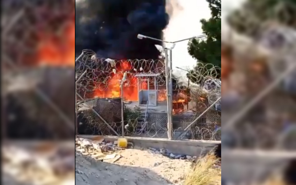 Un nuevo incendio destruye parte del campo de refugiados de la isla griega de Samos | Video