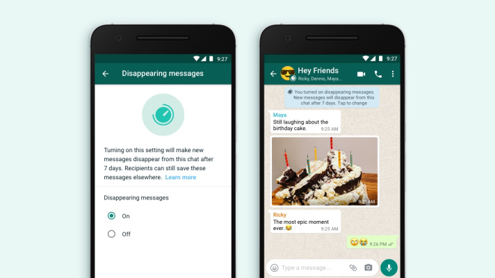 WhatsApp ahora te permite publicar mensajes efímeros, que desaparecen a los 7 días