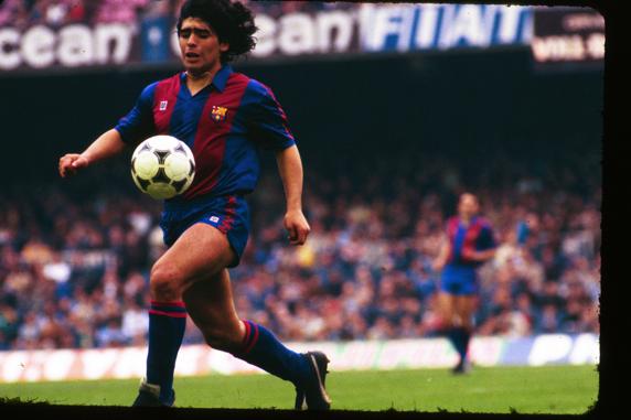 Maradona con el Barça