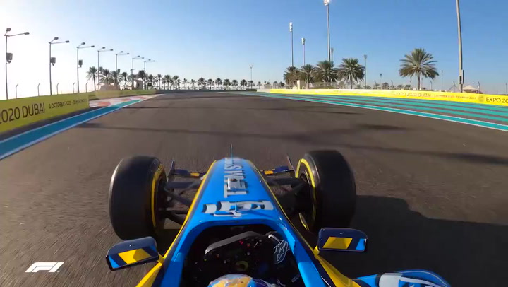 La espectacular imagen desde dentro del coche de Alonso en el R25