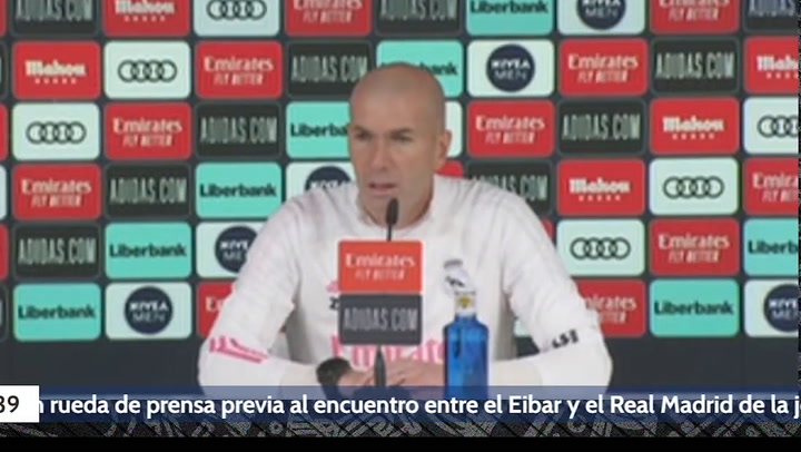 Rueda de prensa de Zidane previa al Eibar - Real Madrid