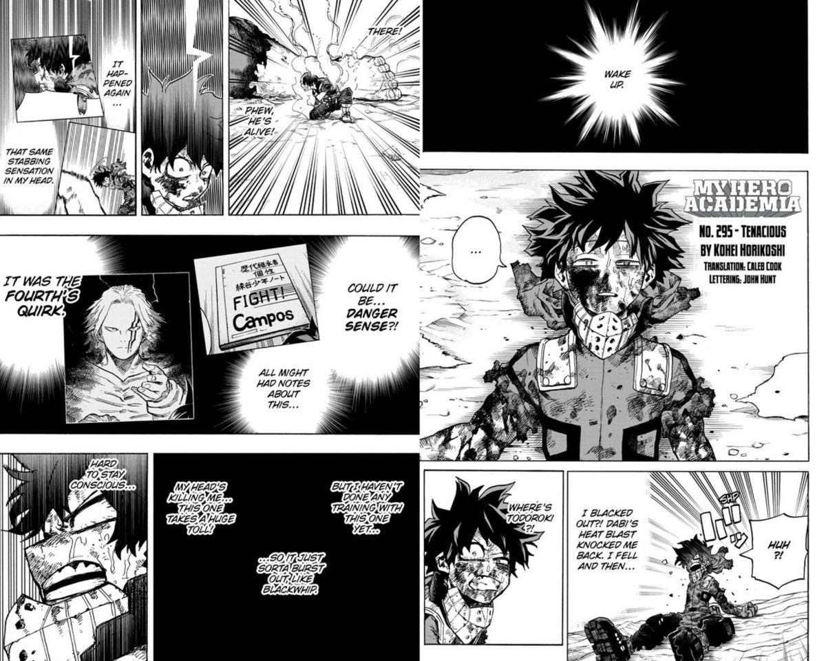 My Hero Academia Manga 295 Spoilers Izuku Spidey Sense OFA Cuarto usuario