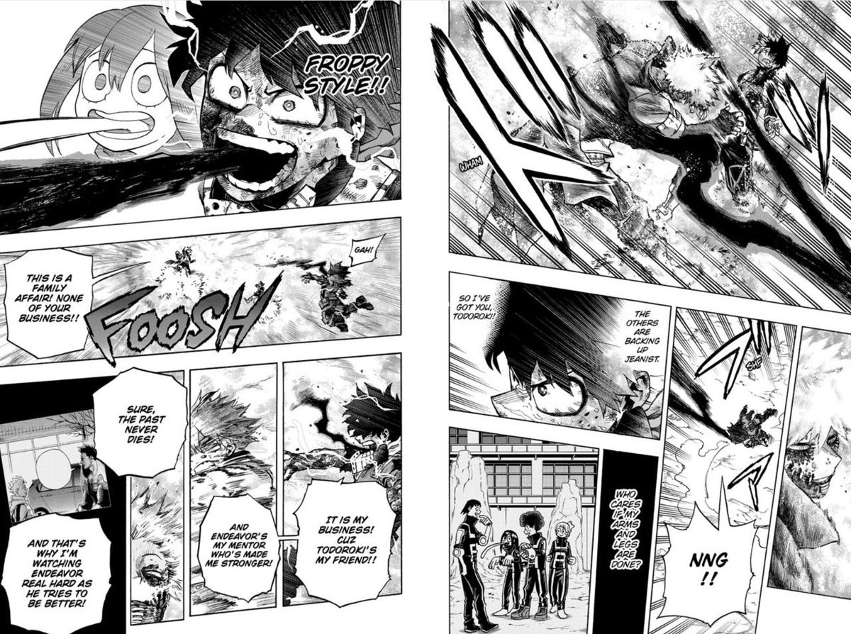 My Hero Academia Manga Capítulo 293 Spoilers Izuku Black Whip Tongue Froppy