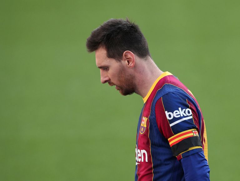 Messi, durante el último duelo liguero ante Osasuna.