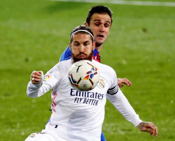 El jugador del Real Madrid Sergio Ramos, en el once de L'Equipe