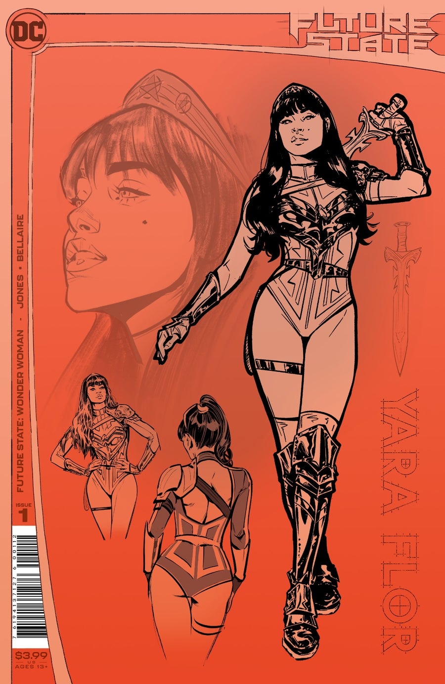 Future State Wonder Woman 1 segundo cubierta de impresión