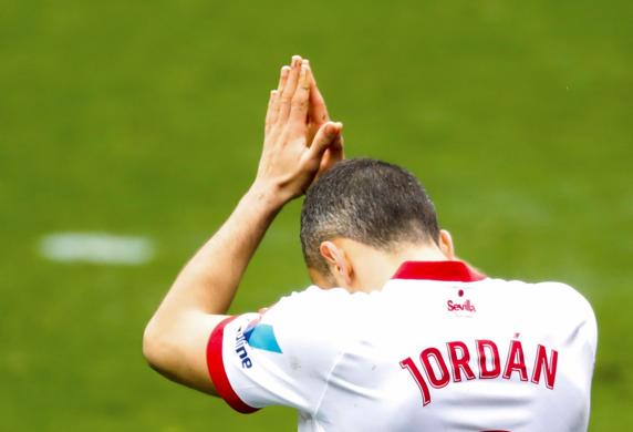 Joan Jordán no ha querido celebrar el segundo gol ante el Eibar, su ex equipo