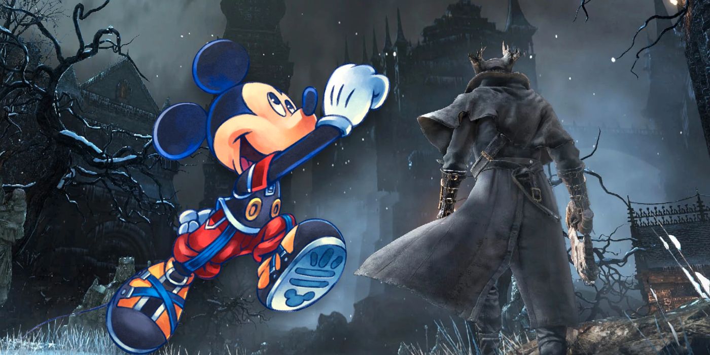 Bloodborne parece un Dark Kingdom Hearts en Disney Crossover Art