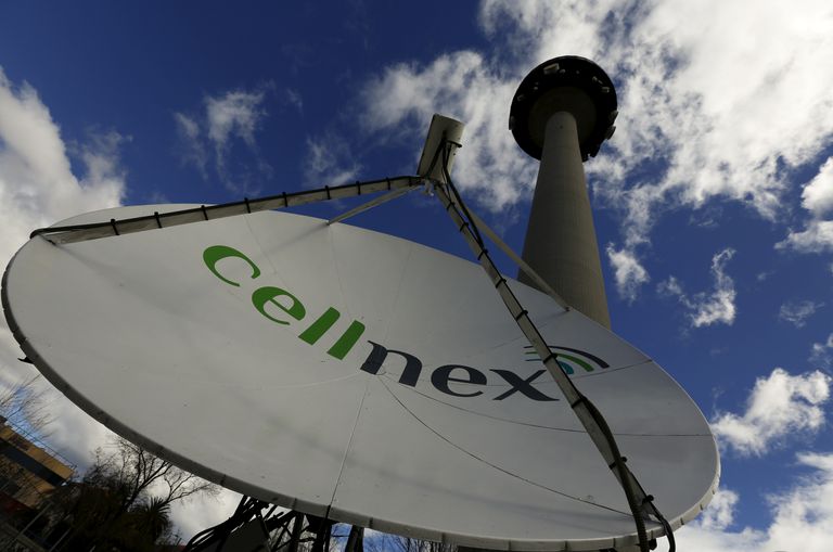 Una antena de telecomunicaciones de Cellnex.