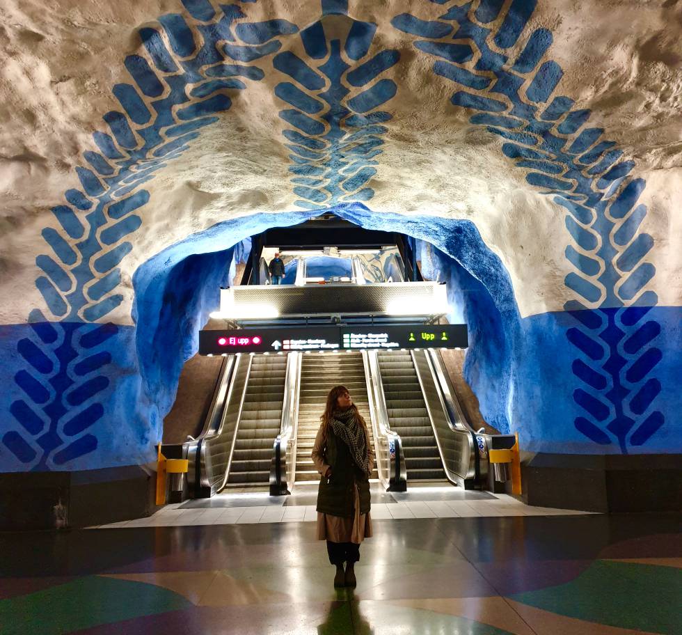 La estación de metro de T-Centralen.