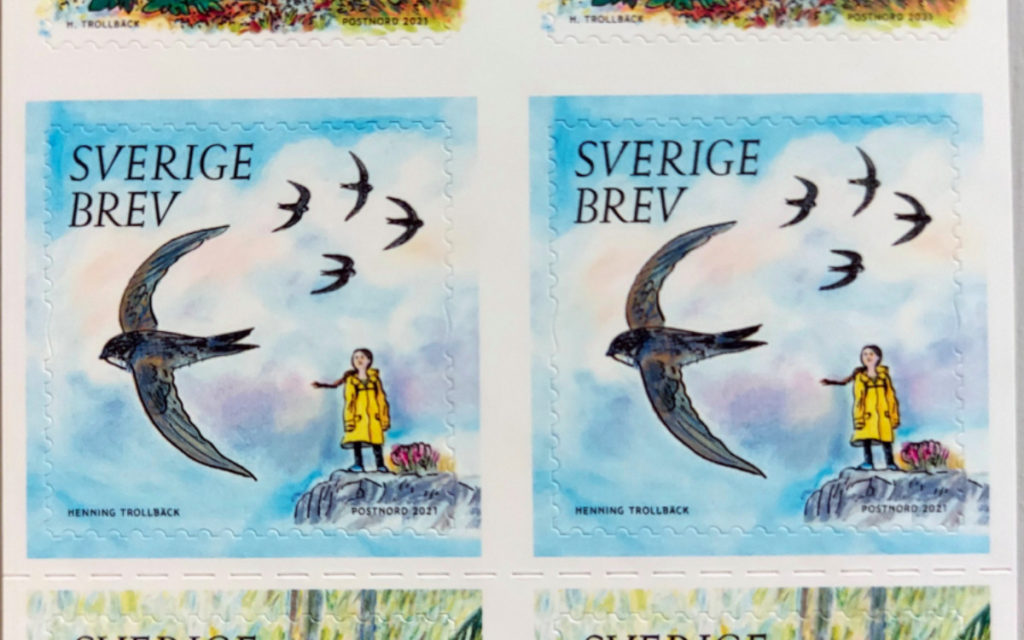 Greta Thunberg aparecerá en sellos postales suecos