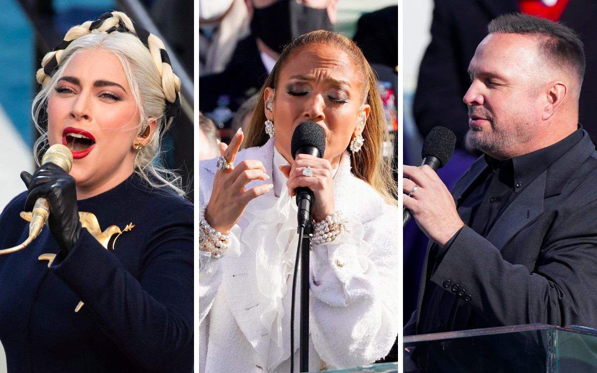 Lady Gaga, JLo y Garth Brooks iluminan la emotiva ceremonia de juramento de Biden | Video
