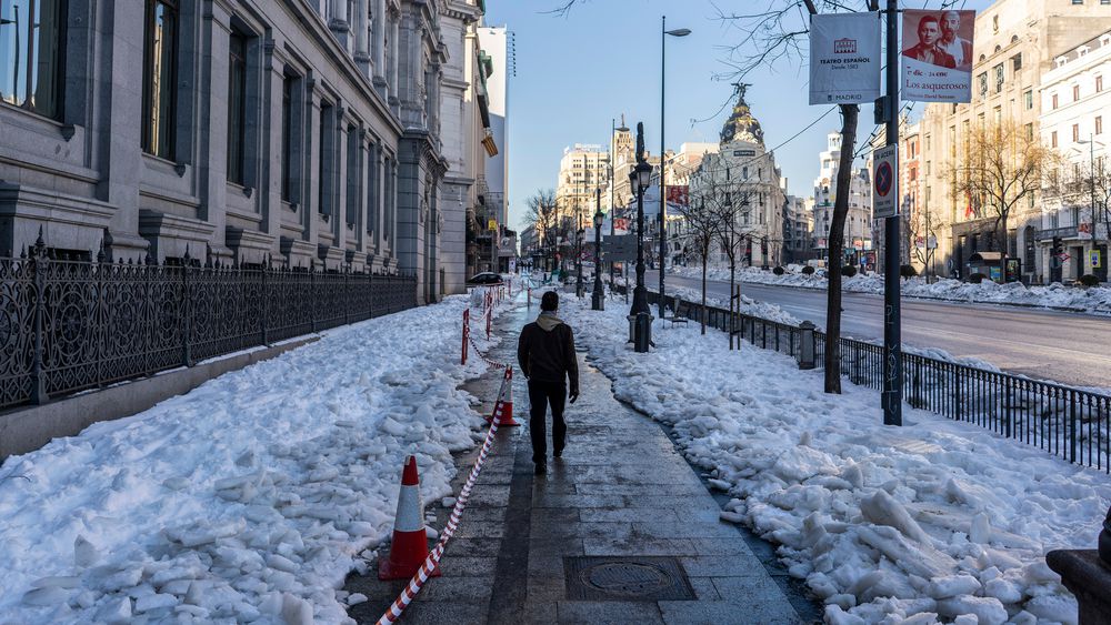 Madrid: una semana enterrada en la nieve