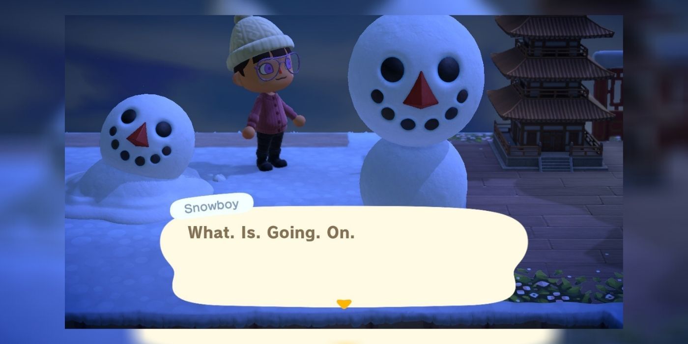 Por qué los fanáticos de Animal Crossing están haciendo muñecos de nieve feos a propósito
