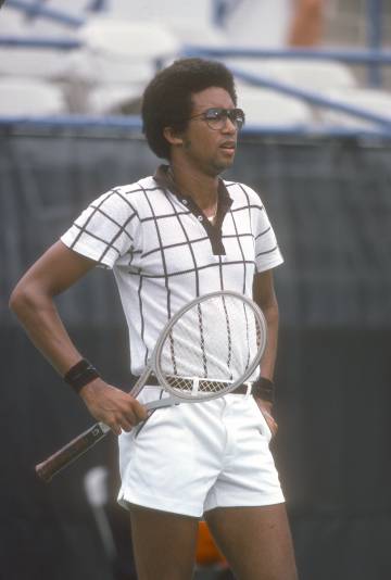 Arthur Ashe durante un partido de tenis celebrado en 1978 en Nueva York.