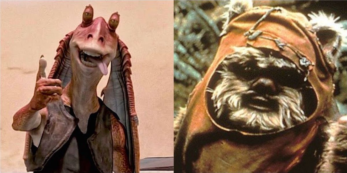 Star Wars: 5 razones por las que los gungans son las peores especies de la serie (y 5 por qué son los ewoks)