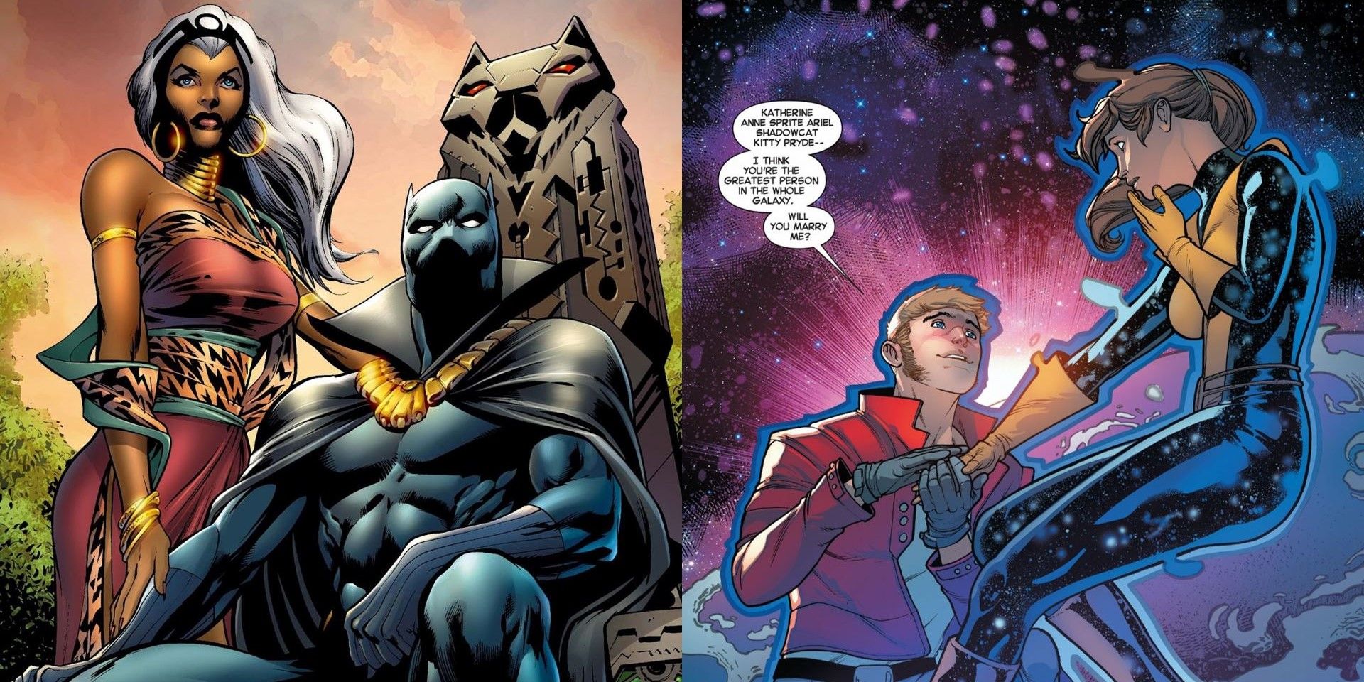 10 parejas de Marvel que solo existen en los cómics |