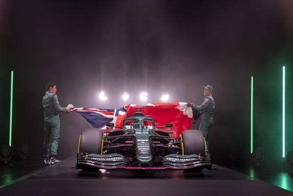 El nuevo Aston Martin AMR21 para la temporada 2021 de Fórmula 1