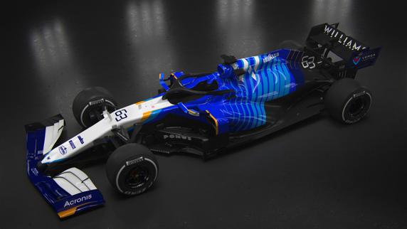 El nuevo Williams FW43B para la temporada 2021 de Fórmula 1
