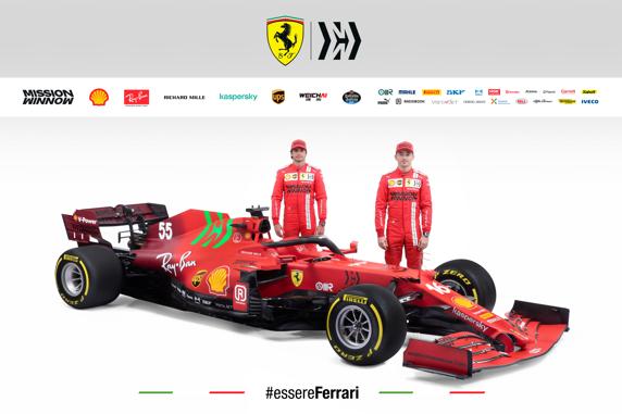 El nuevo Ferrari SF21 para la temporada 2021 de Fórmula 1