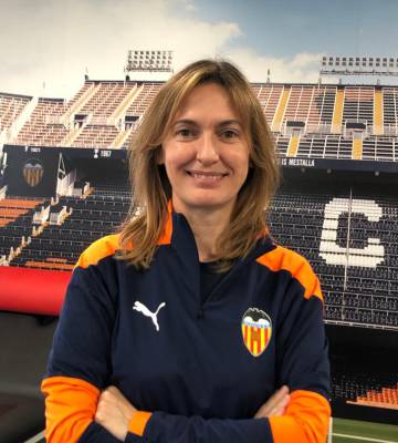 La doctora de la primera plantilla del Valencia CF, Cristina Pérez. 