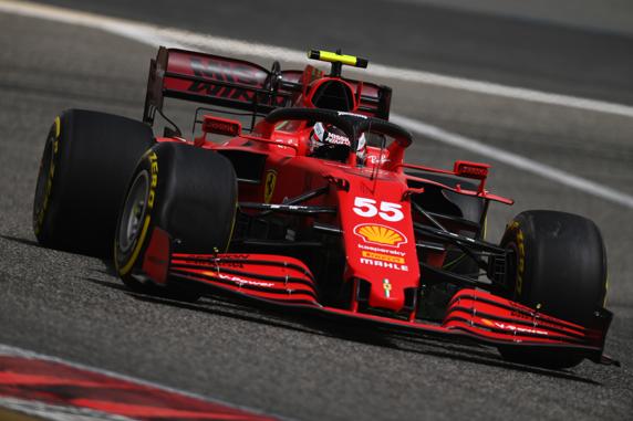 Carlos Sainz, en el test F1 2021