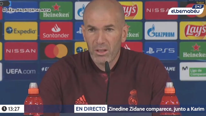 Zidane confirma que Hazard es baja ante el Atalanta