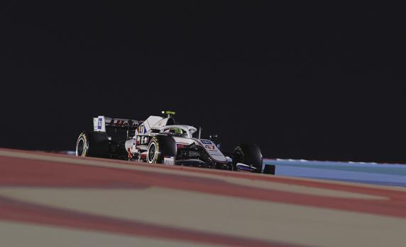 Mick Schumacher, con el Haas en Bahrein