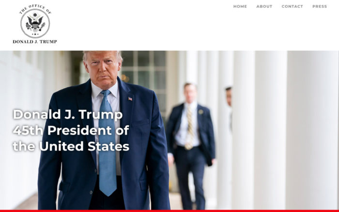 Trump lanza oficialmente su sitio web para mantenerse en contacto con partidarios
