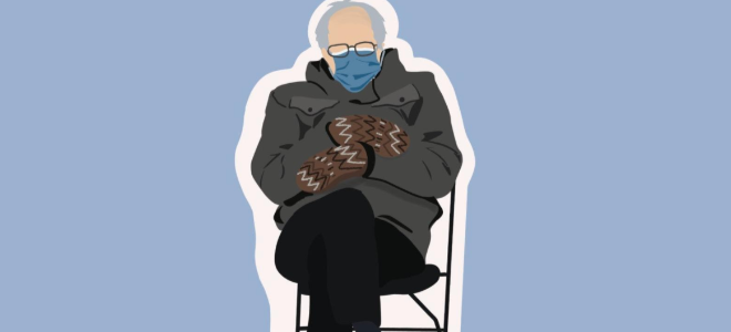 Diseño de calcomanías de Bernie Sanders