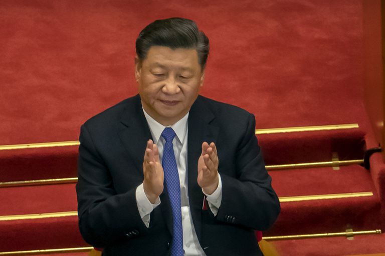 El presidente chino, Xi Jinping, en la sesión de la Asamblea Nacional Popular el año pasado, en Pekín.
