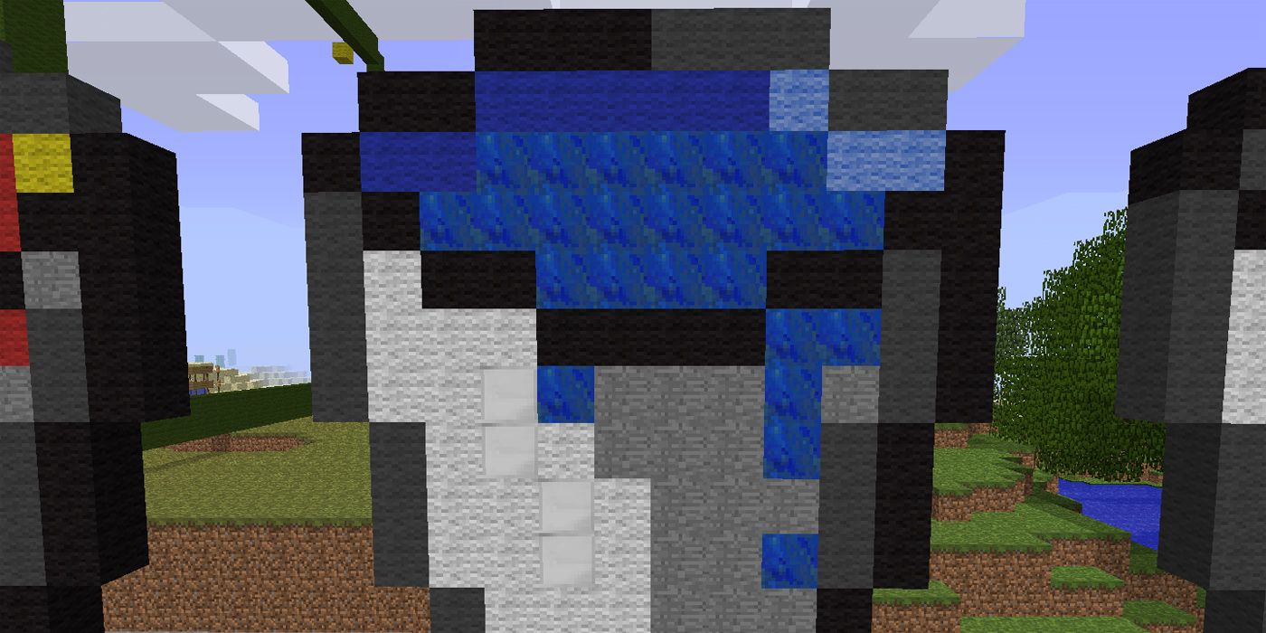 El mural acuático de Minecraft muestra el poder de un solo cubo