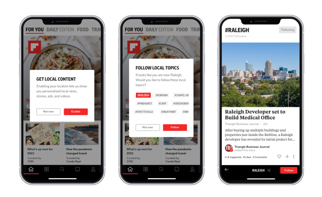 Flipboard expande su cobertura local a más de 1,000 ciudades y pueblos
