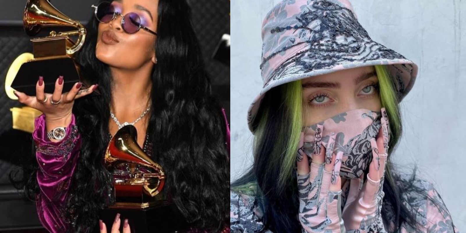 Grammy 2021: 10 celebridades que arrasaron la alfombra roja (y su publicación de Instagram a juego)