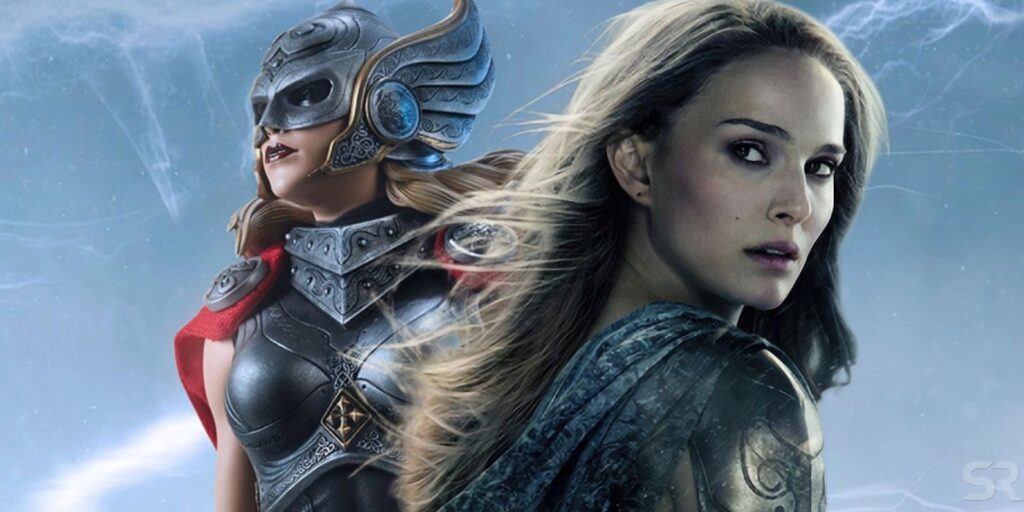 Imagen del set de Love & Thunder muestra los brazos tonificados de Thor de Natalie Portman