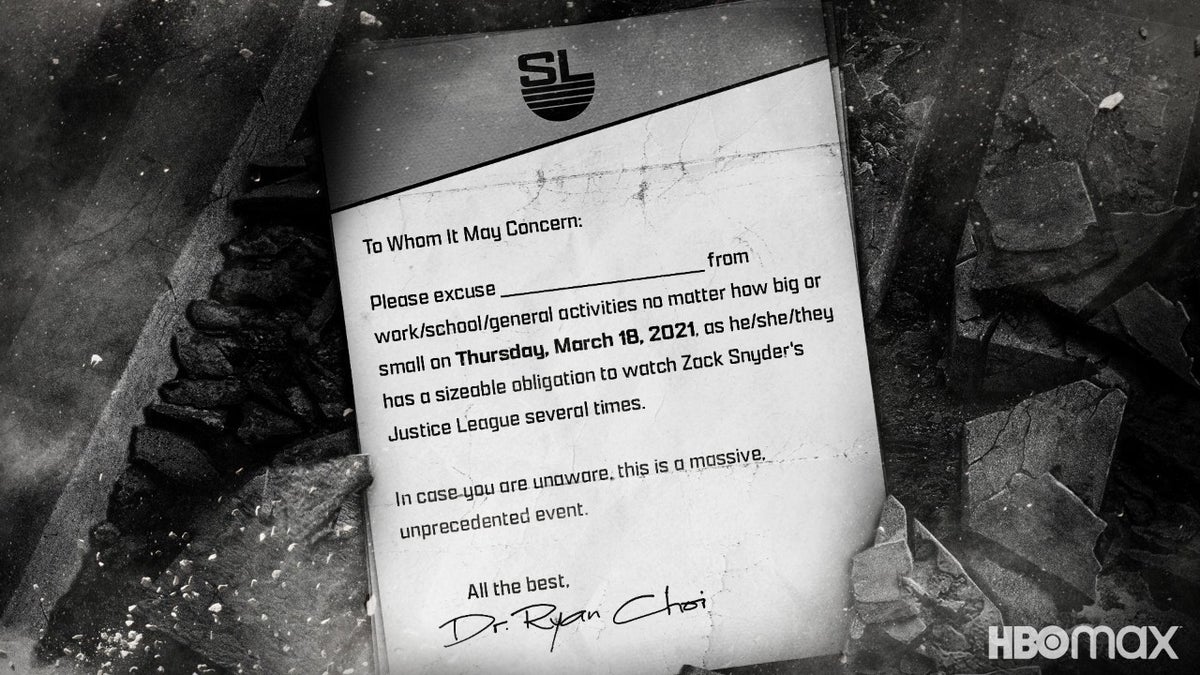 La Liga de la Justicia de Zack Snyder, Ryan Choi, los médicos notan el día de lanzamiento de los fans