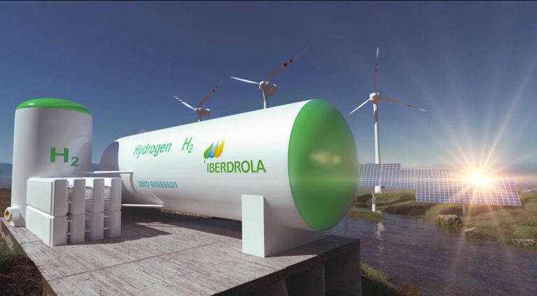 Proyecto que combina hidrógeno verde con energía eólica y fotovoltaica de Iberdrola.