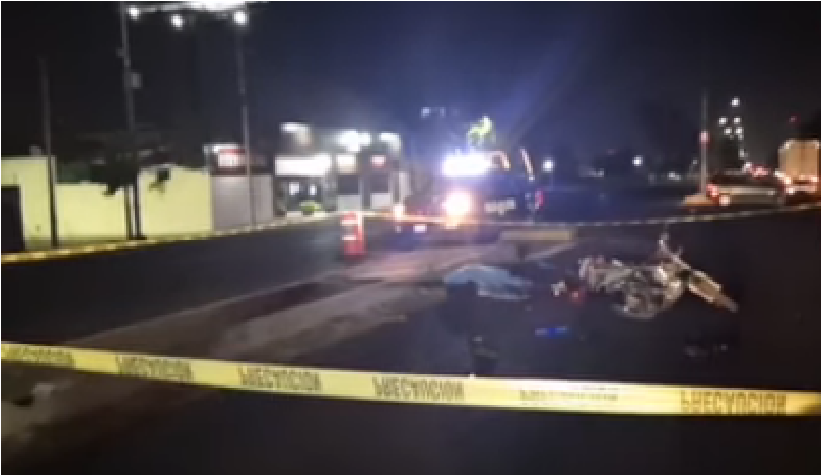 Muere motociclista al caer y derrapar sobre avenida Paseo Central de San Juan del Río