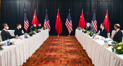 Encuentro bilateral entre Estados Unidos y China celebrada en Anchorage, Alaska.
