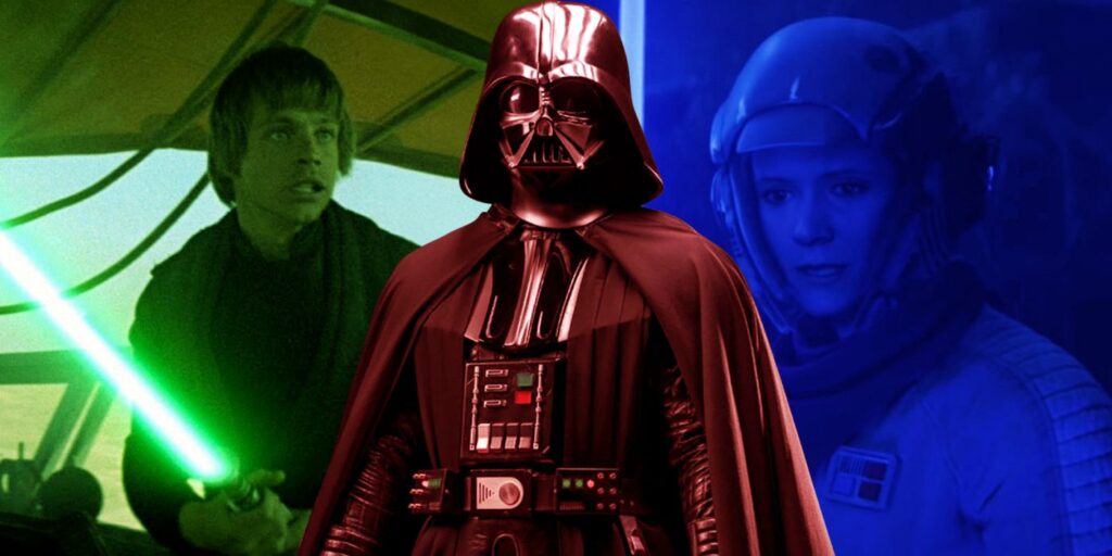 Star Wars: Por qué Luke y Leia usan el estilo de lucha con sables de luz de Darth Vader