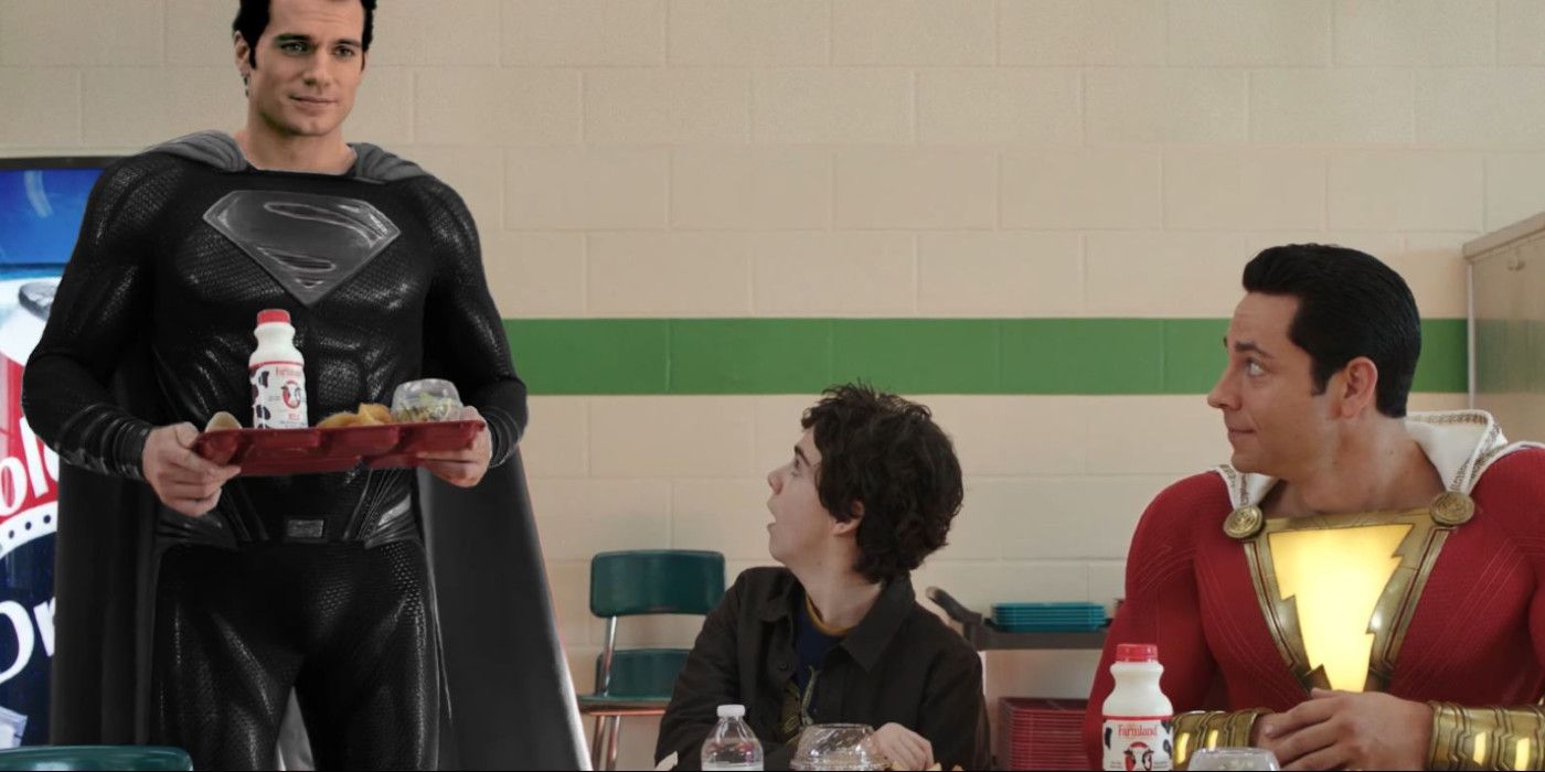 Superman de traje negro de Henry Cavill aparece en la edición de video de fan de Shazam