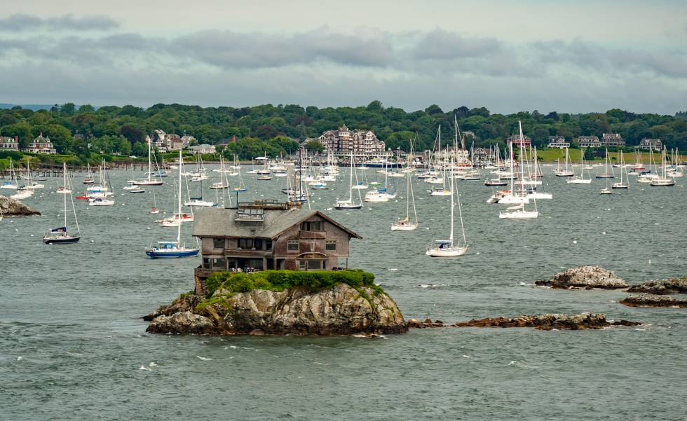 La casa sobre la roca de Clingstone, en Rhode Island (Estados Unidos).