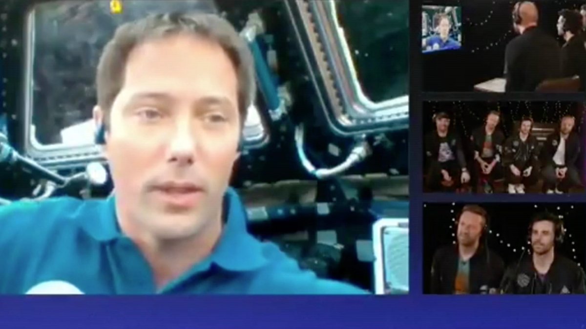 La banda Coldplay envía su música a astronauta en la Estación Espacial Internacional