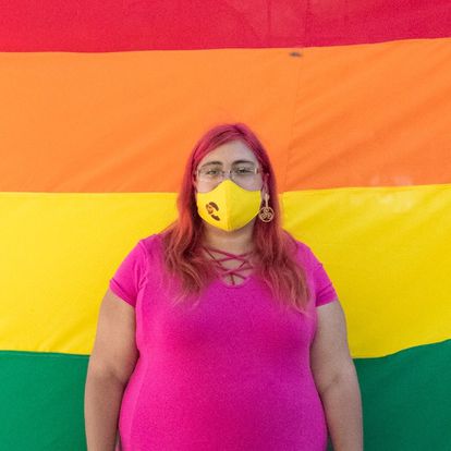 La activista trans Constanza Valdés en una imagen de su campaña.