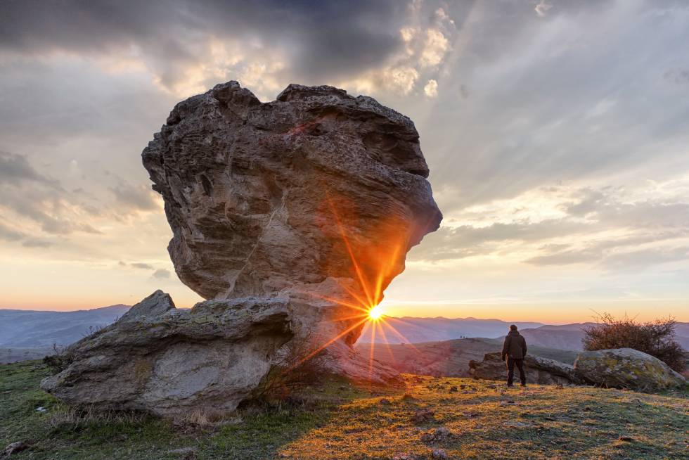 Paisaje en los montes Ródope (Bulgaria).