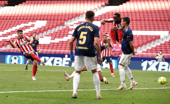 Así marcó Luis Suárez el 2-1 a Osasuna.