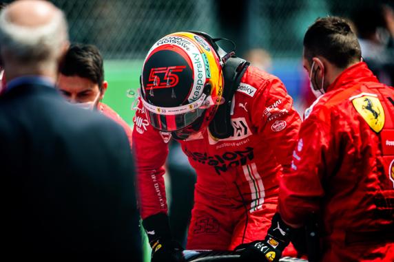 Carlos Sainz, con Ferrari