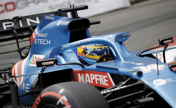 Fernando Alonso, en el GP de Mónaco de F1 2021