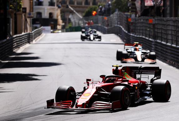 Carlos Sainz, en el GP de Mónaco de F1 2021