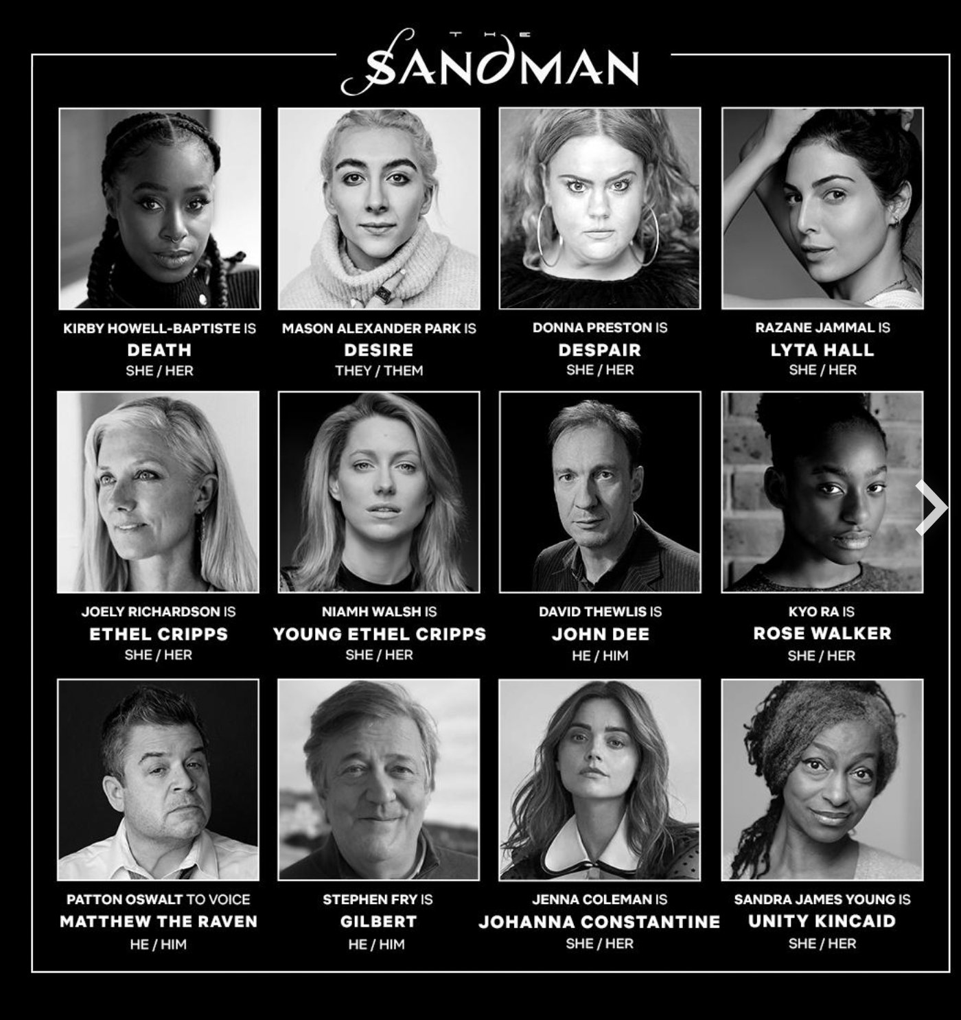 Nuevos miembros del reparto anunciados para la serie original The Sandman de Netflix